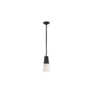 Robinson Small Pendant Bronze with White Glass
