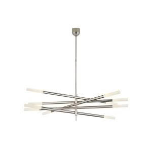 Rousseau Grande 10 Light Chandelier Polished Nickel