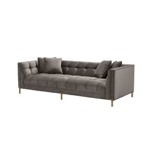 SIENNA SOFA - SAVONA GREY VELVET