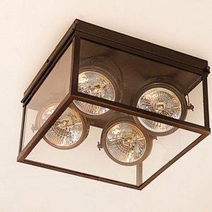 VITRINE PLAFONNIER SQUARE CENTONZE 4L