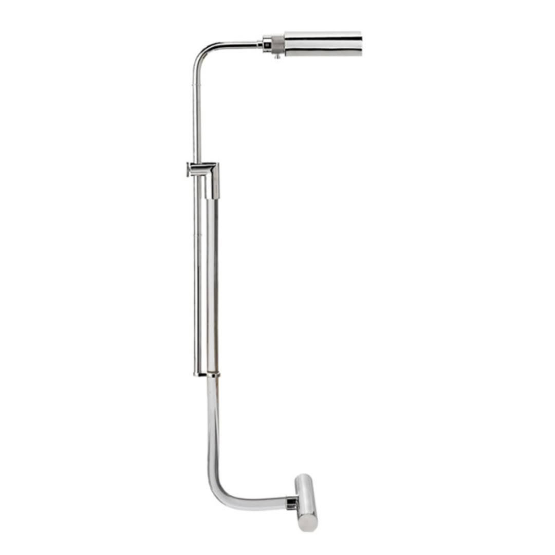 Modern chrome shower arm with adjustable height