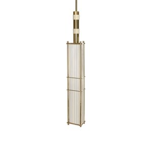 Arbor Pendant / Brass and Matte Old English White