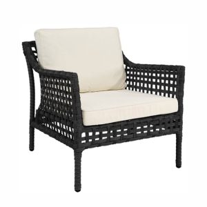 SANTA MONICA ARMCHAIR - CLASSIC BLACK - OUTDOOR