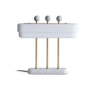 Spate table lamp / white marble