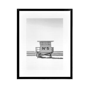 CHANEL BEACH CABIN PRINT - P011 - BLACK FRAME
