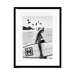 CHANEL SURFER GIRL PRINT - P006 - BLACK FRAME