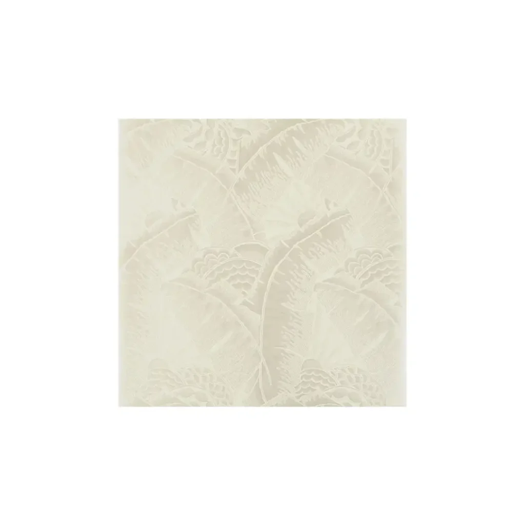 Subtle white floral pattern on fabric