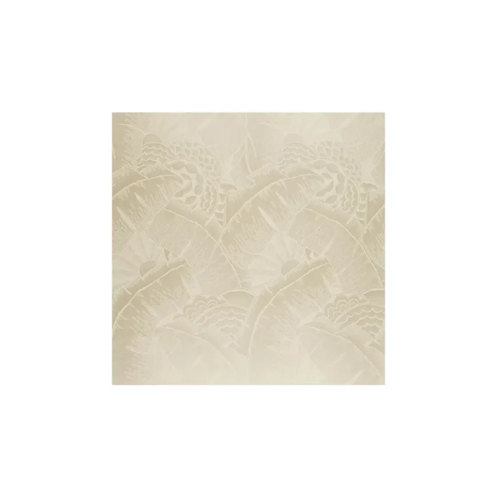 Cream floral patterned fabric texture