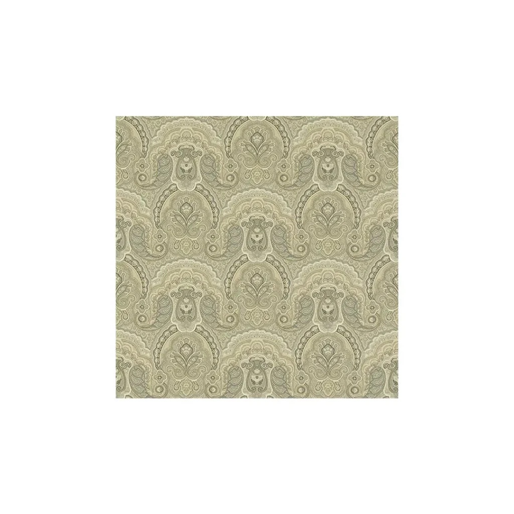 Green ornate lion patterned wallpaper design