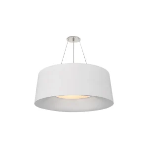Modern white hanging pendant light fixture