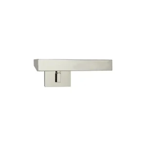 Modern chrome bathroom faucet isolated on white