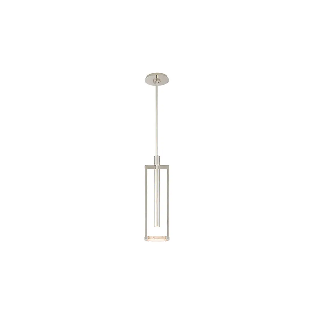 Minimalist modern vertical pendant light fixture