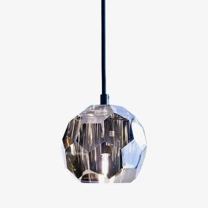 SOHO PENDANT - CHROME CRYSTAL & BRONZE