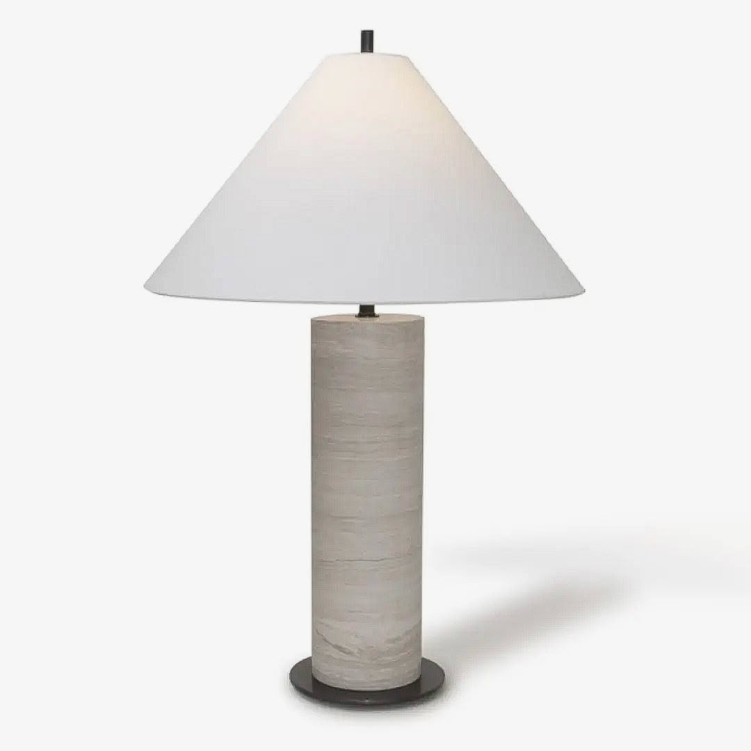 SORRENTO TABLE LAMP - GREY WOODGRAIN MARBLE - Image 6