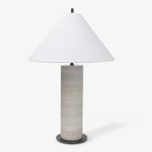 SORRENTO TABLE LAMP - GREY WOODGRAIN MARBLE
