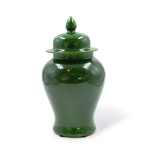 TZ - GINGER JAR - GREEN - 35cm H