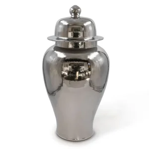 TZ - GINGER JAR - SILVER - 63cm H