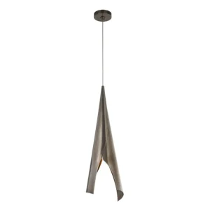 PIEL MEDIUM WRAPPED PENDANT - PEWTER