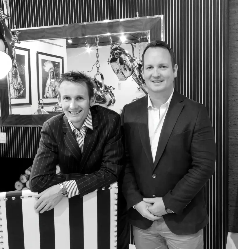 Award Winning Interior Designer Ben Lewis, with his brother Hamish Lewis