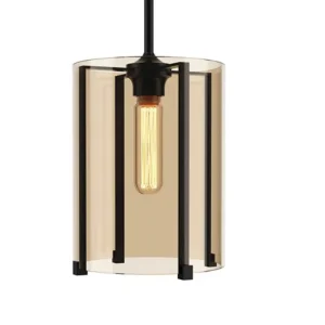 Shade 23 Pendant - Champagne/Black
