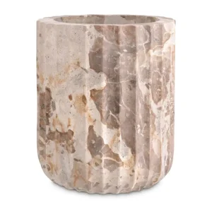NAVA VASE - BROWN MARBLE