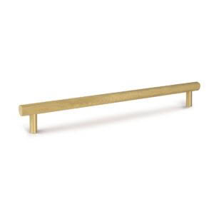 Gold textured handle bar on white background
