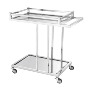 BEVERLY HILLS TROLLEY - POLISHED STAINLESS STEEL