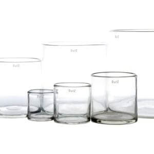 CYLINDER VASE / HURRICANE CLEAR 22cm