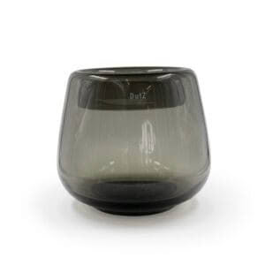 DOBRO VASE - 25cm H x 30 dia - SMOKE