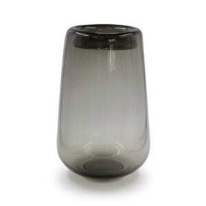DOBRO VASE - 45cm H x 26 dia - SMOKE