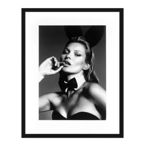 KATE MOSS PRINT P001 - BLACK FRAME