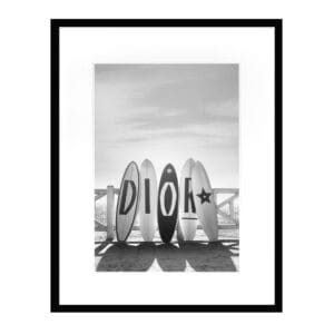 DIOR SURFBOARDS PRINT - P034 - BLACK FRAME