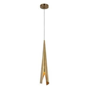 PIEL MEDIUM WRAPPED PENDANT - ANTIQUE BURNISHED BRASS