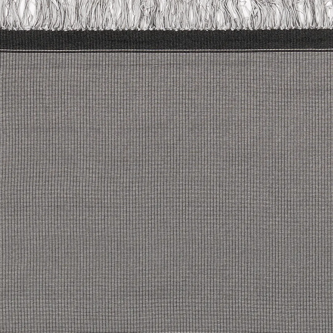 Close-up of black and white woven fabric texture