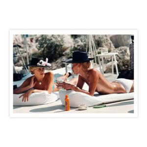 Slim Aarons Sunbathing in Antibes – print