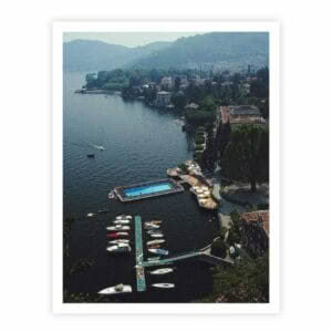 Slim Aarons Hotel on Lake Como – print