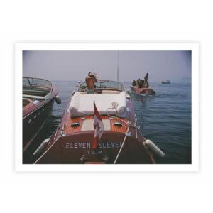 Slim Aarons Motorboats In Antibes – print
