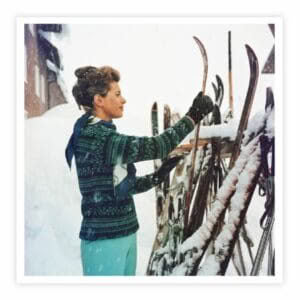 Slim Aarons Skiing Princess – print