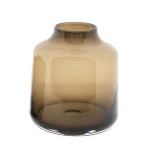 TISZA VASE - 23cm H x 22 dia - SMOKY BROWN