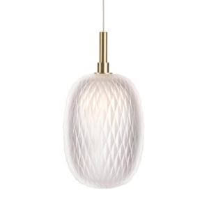 metamorphosis Pendant / LARGE / clear / brushed gold