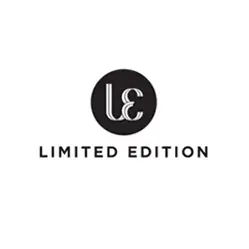 LE Limited Edition logo in black and white