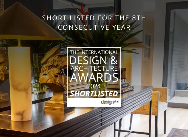 Elegant interior design award nomination announcement