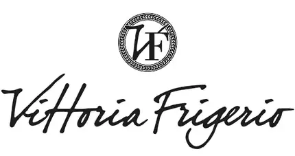 Vittoria Frigerio logo with stylized letters and emblem