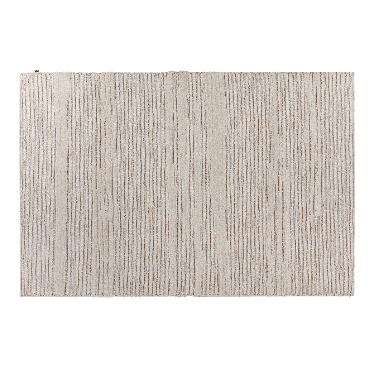 Santiago_Pecan_Tofu_2 Textured beige shag rug on white background