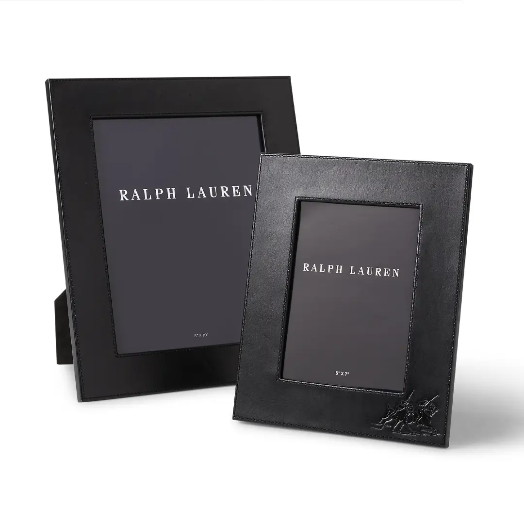 Ralph Lauren branded black photo frames