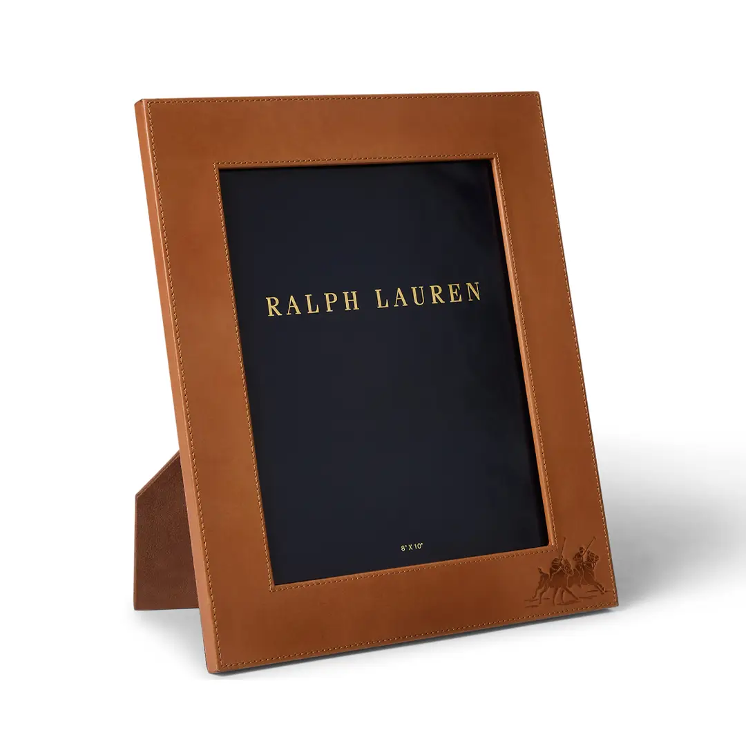 Ralph Lauren branded leather photo frame