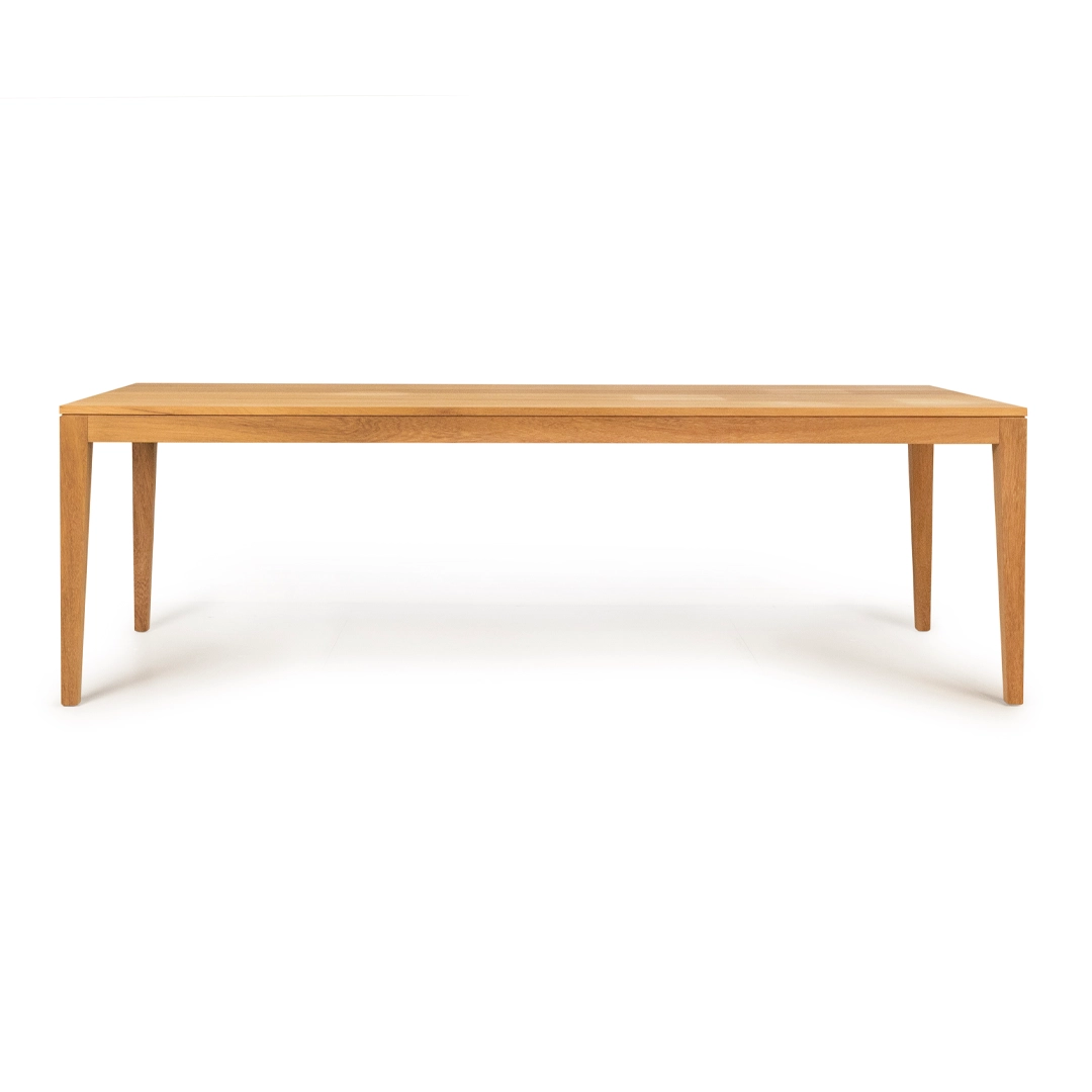 Minimalist oak wooden dining table