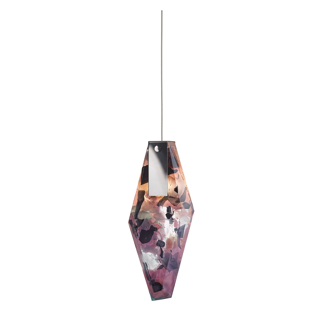 Colorful geometric pendant light