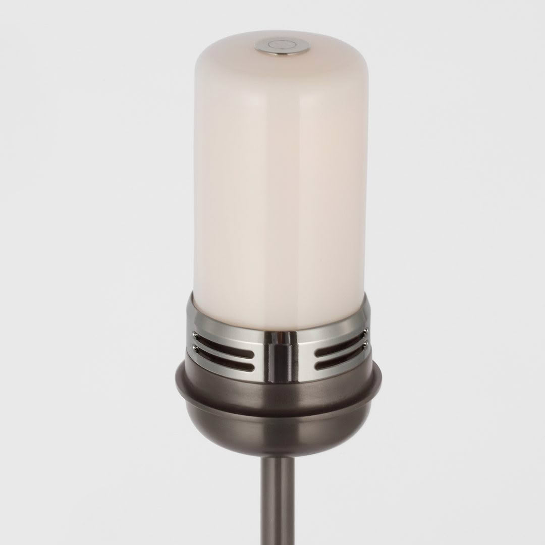 Modern outdoor garden lamp isolated on white background