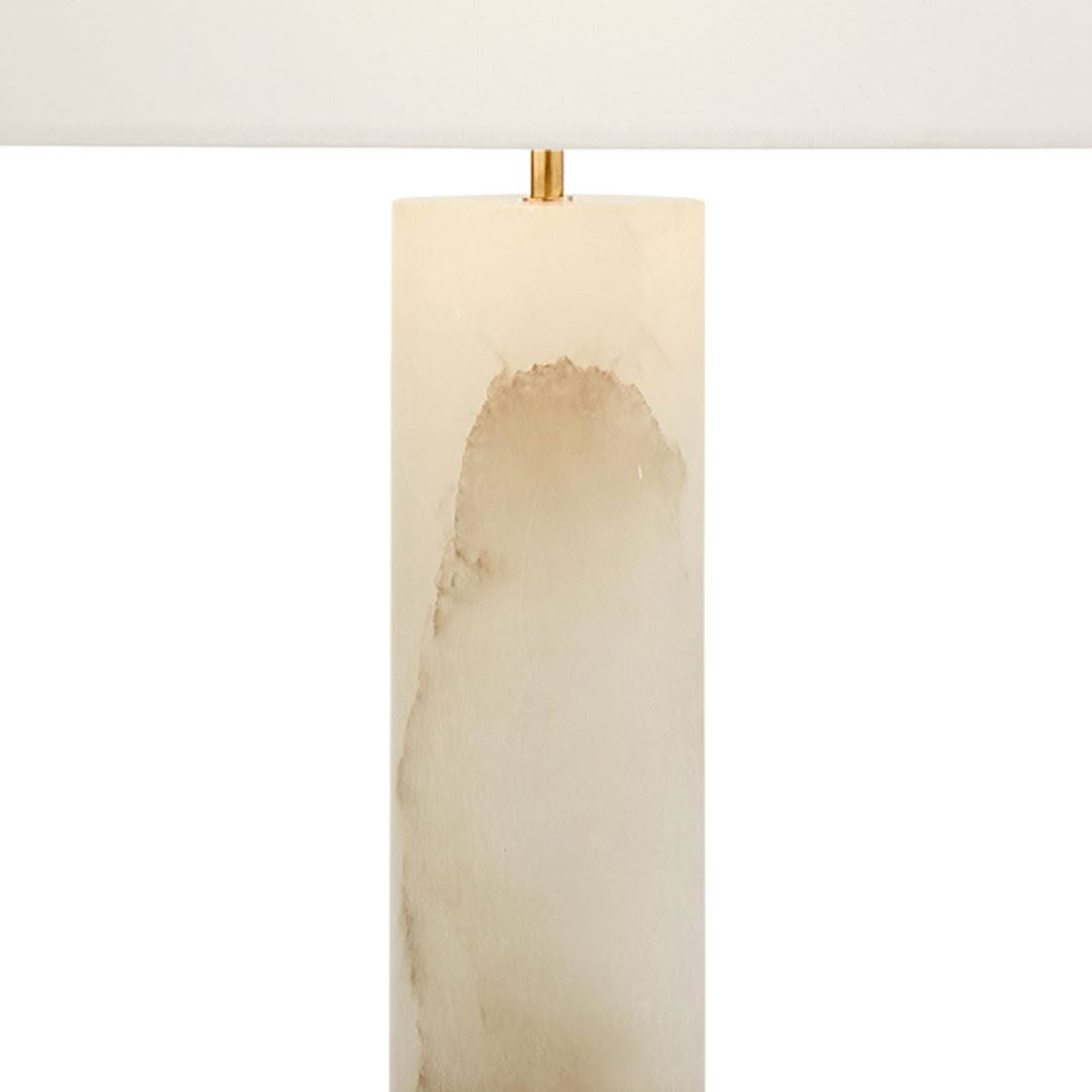 Ivory lamp base with rough textured front